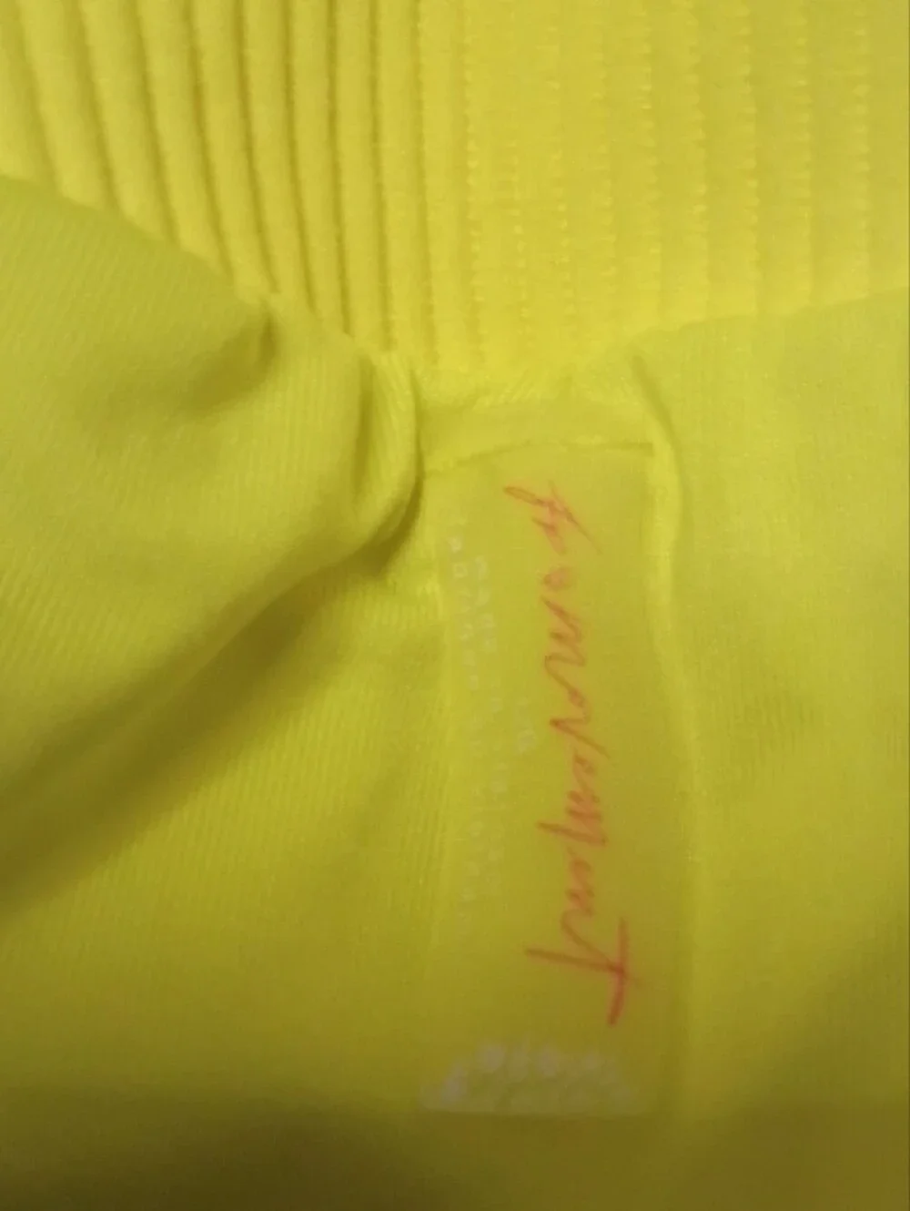 Free People Neon Yellow High-Waist Active Shorts
